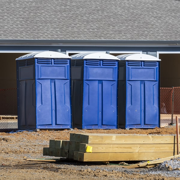 are there any restrictions on where i can place the porta potties during my rental period in New London